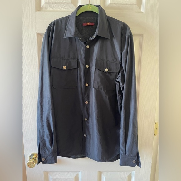 7 for all mankind snap button jacket - Picture 1 of 6